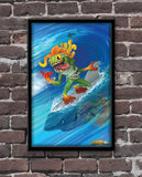 Twin-Fin Fin Twin Official Hearthstone Print