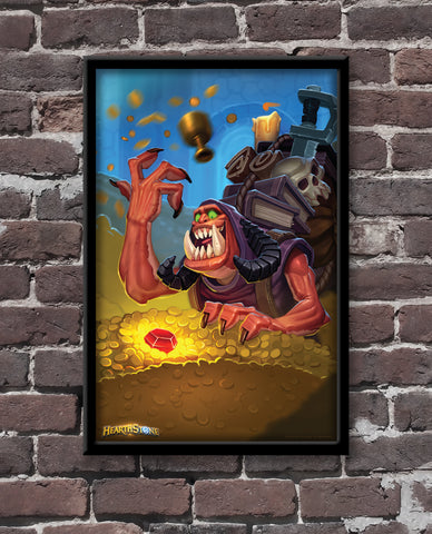 Need for Greed Official Hearthstone Print