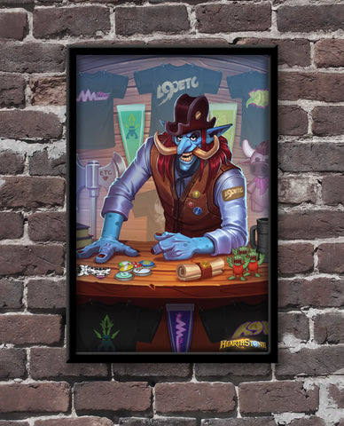 Tony, King of Piracy Official Hearthstone Print